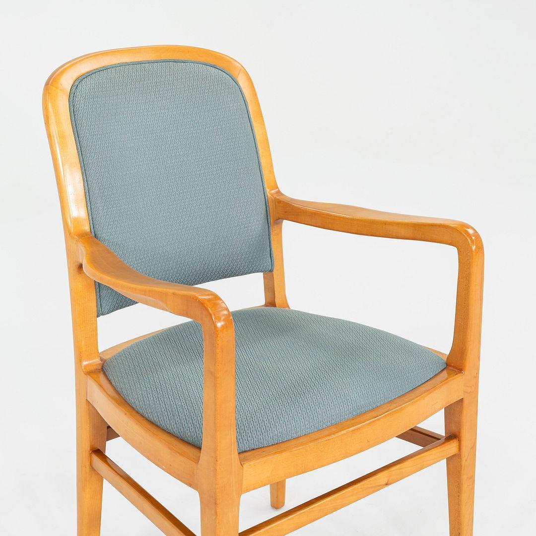 Érable Ensemble de 12 fauteuils de salle à manger Jack Lenor Larsen Furniture en érable des années 1970 en vente