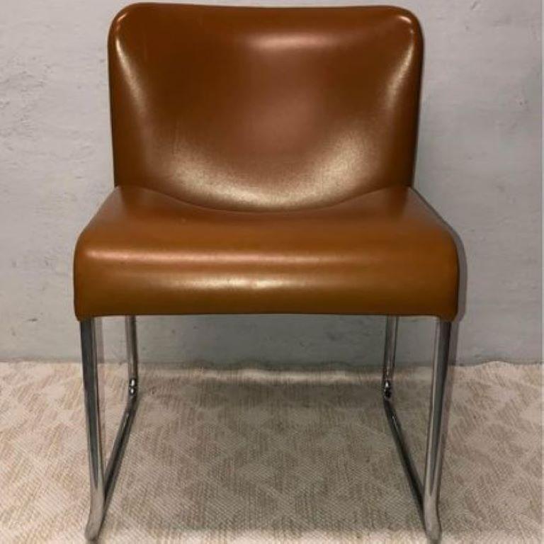 20th Century 1970s Set of 6 Modern Dining Chairs by Marcello Cuneo for Mobel Italia -Stendig For Sale