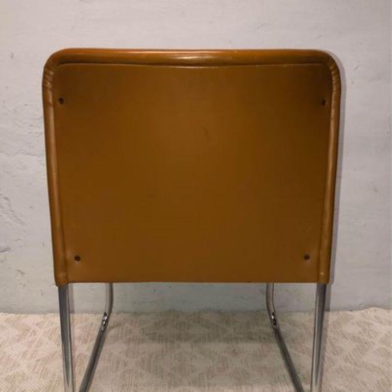 Steel 1970s Set of 6 Modern Dining Chairs by Marcello Cuneo for Mobel Italia -Stendig For Sale