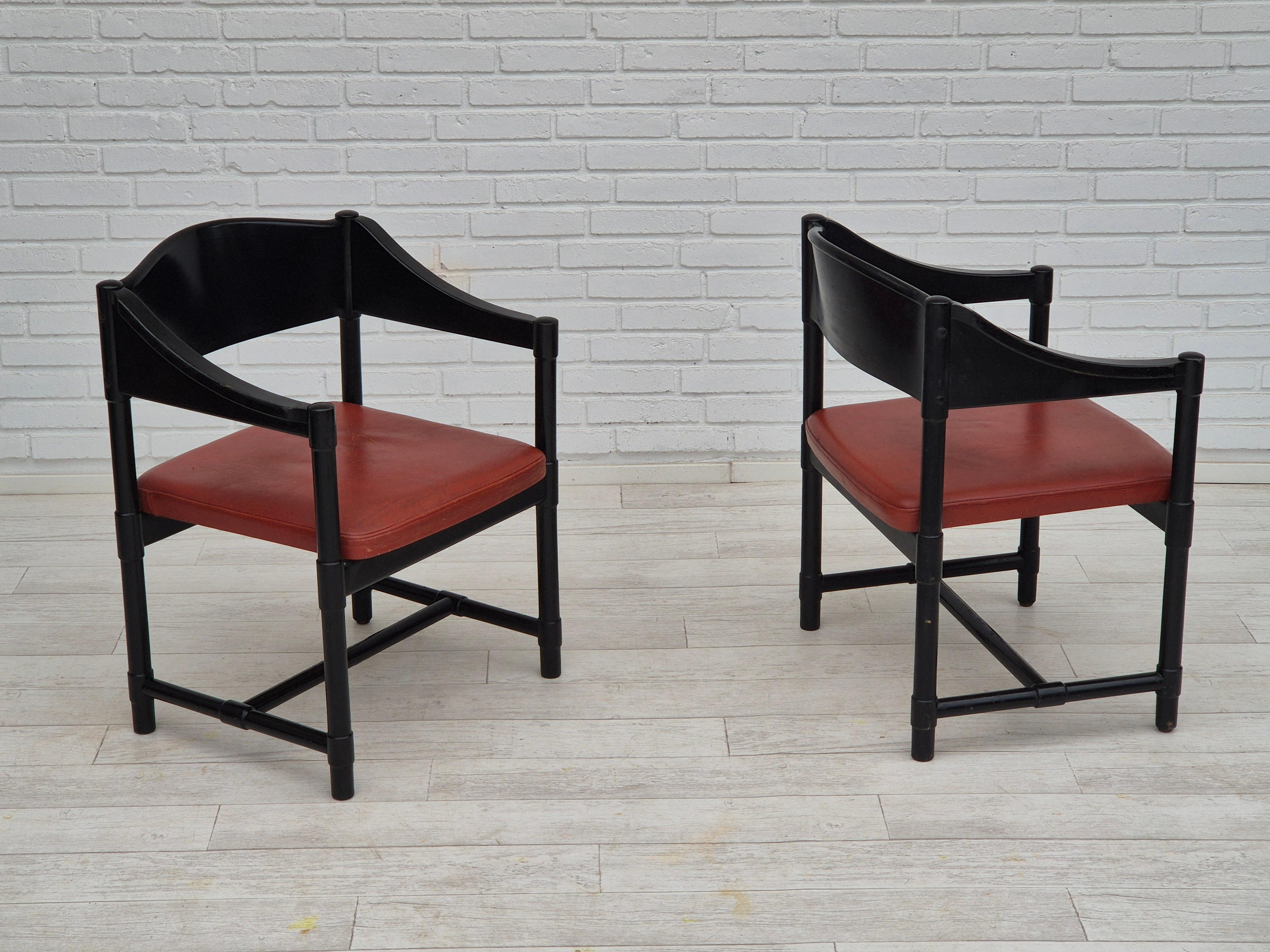 1970er, 2er Set finnischer Sessel von Lepokalusto, Originalzustand, Birkenholz im Angebot 8