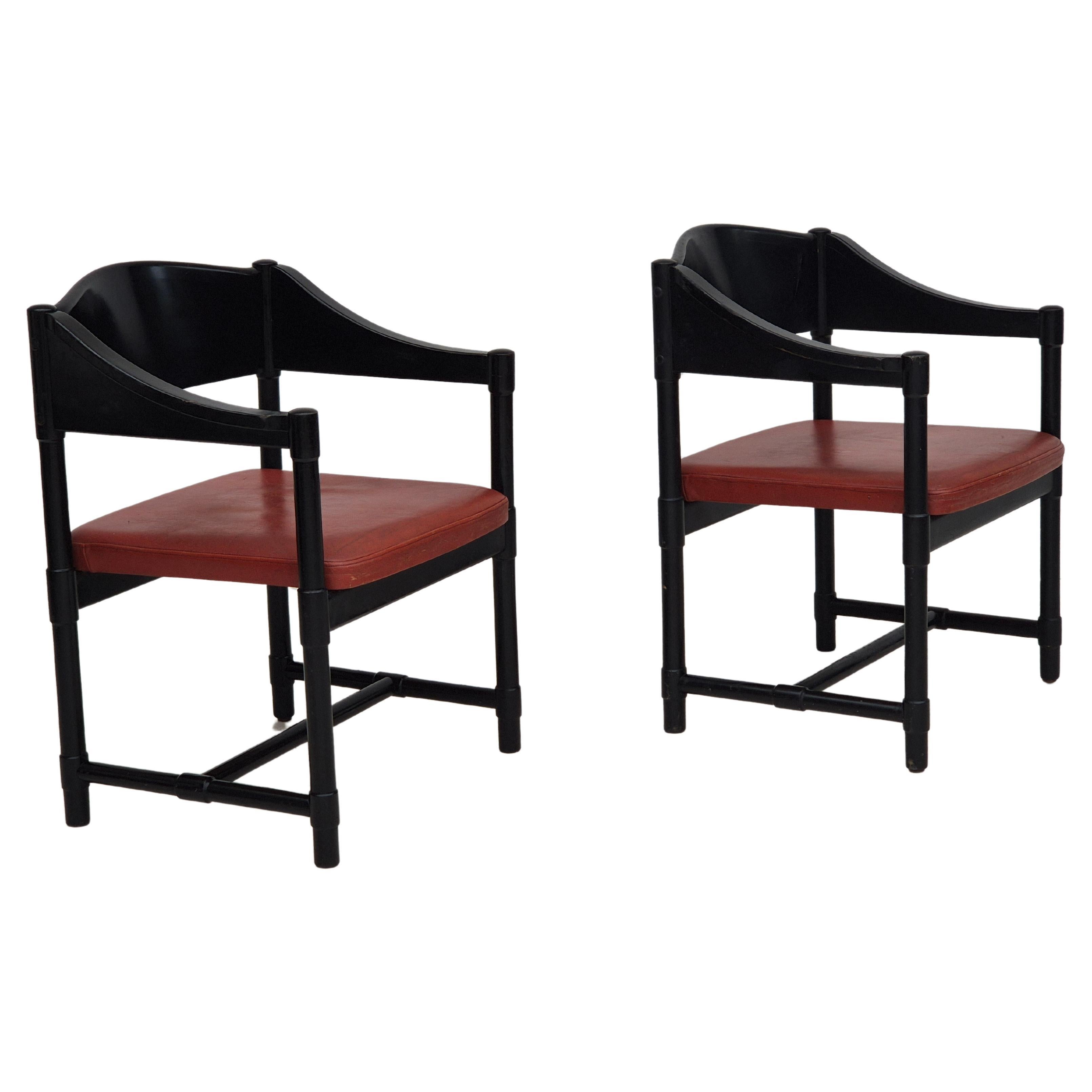 Ensemble de 2 fauteuils finlandais de Lepokalusto, état d'origine, bois de bouleau, années 1970