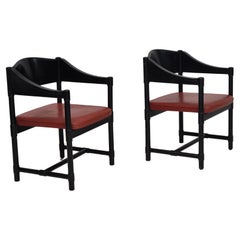 Anni '70, set di 2 poltrone finlandesi di Lepokalusto, condizioni originali, legno di betulla