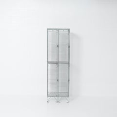 Set di 2 armadietti in filo d'acciaio del 1970