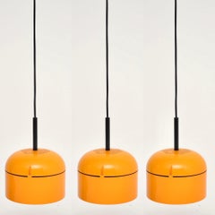 1970's Set of 3 German Pendant Lamps