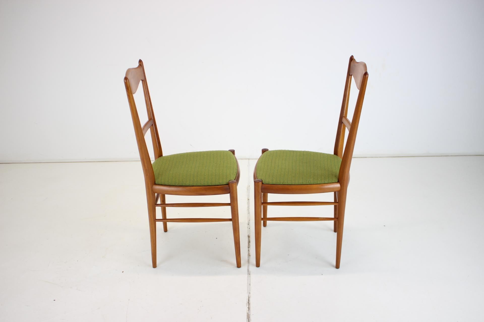 1970s Set of 4 Dining Chairs by Drevotvar, Czechoslovakia For Sale 4