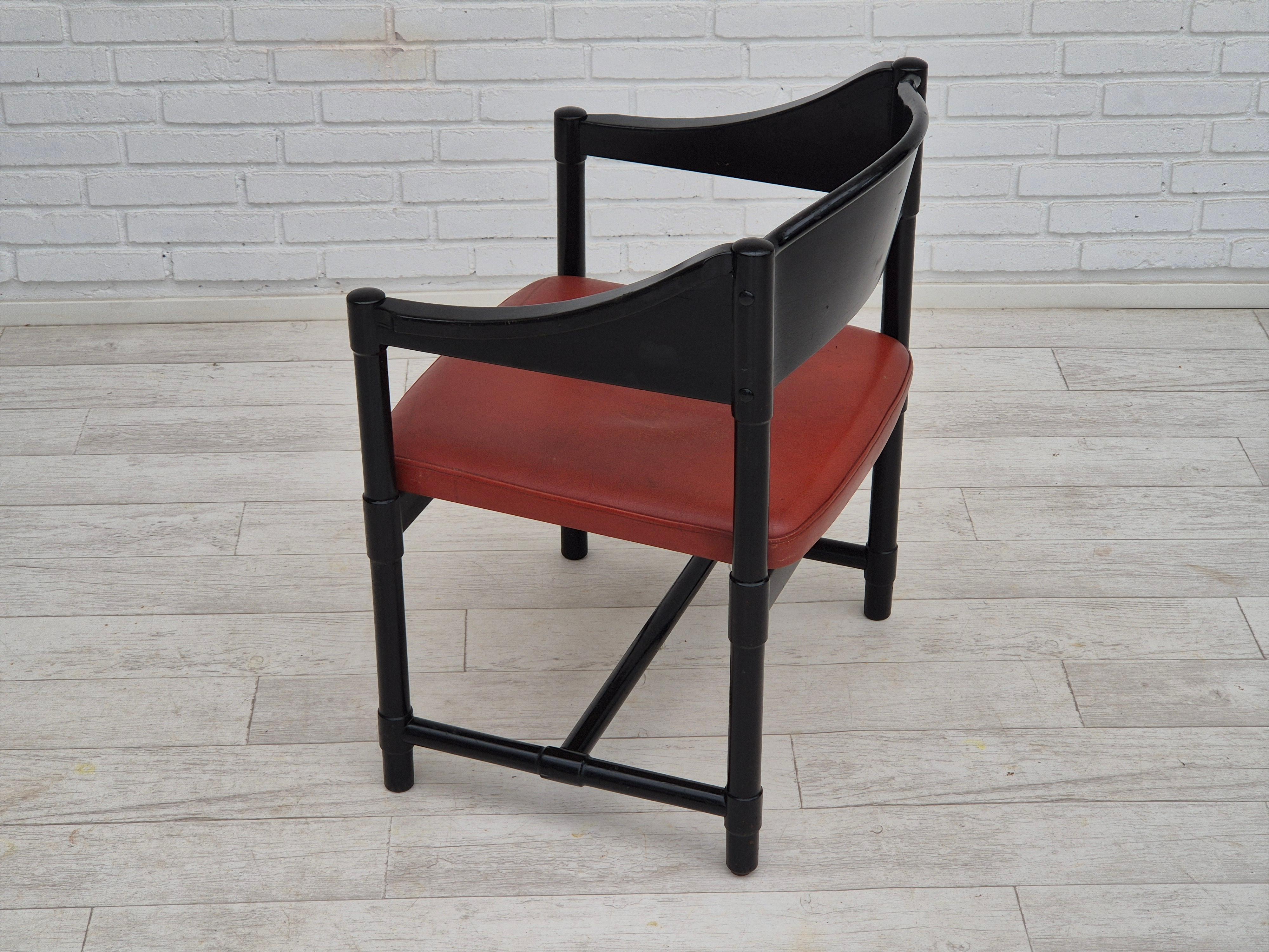 Años 70, conjunto de 4 sillones finlandeses de Lepokalusto, estado original, madera de abedul en venta 1