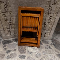 1960s Set Four Folding Wood Trieste Chairs Aldo Jacober Alberto Bazzani