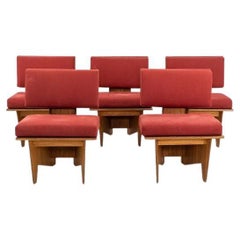 1970s Set of 5 Lounge Seating from Frank Lloyd Wright Stuart Richardson House
