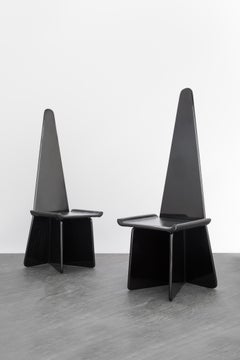 Ensemble de 6 chaises sculpturales d'Antonio Ronchetti des années 1970