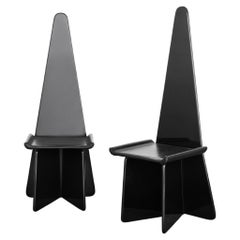 1970s Set of 6 Sculptural Chairs by Antonio Ronchetti