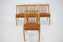 1970s Set of Four Antonin Suman Dining Chairs by Ton, Czechoslovakia