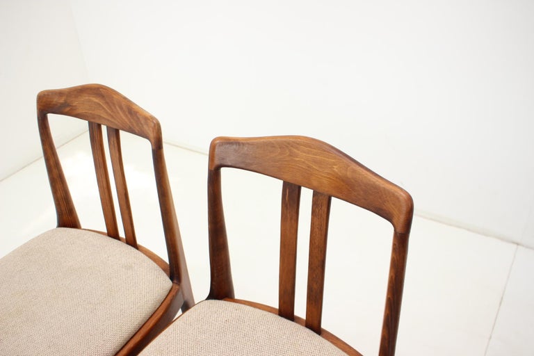 1970s Set of Four Dining Chairs by Drevotvar, Czechoslovakia For Sale 3