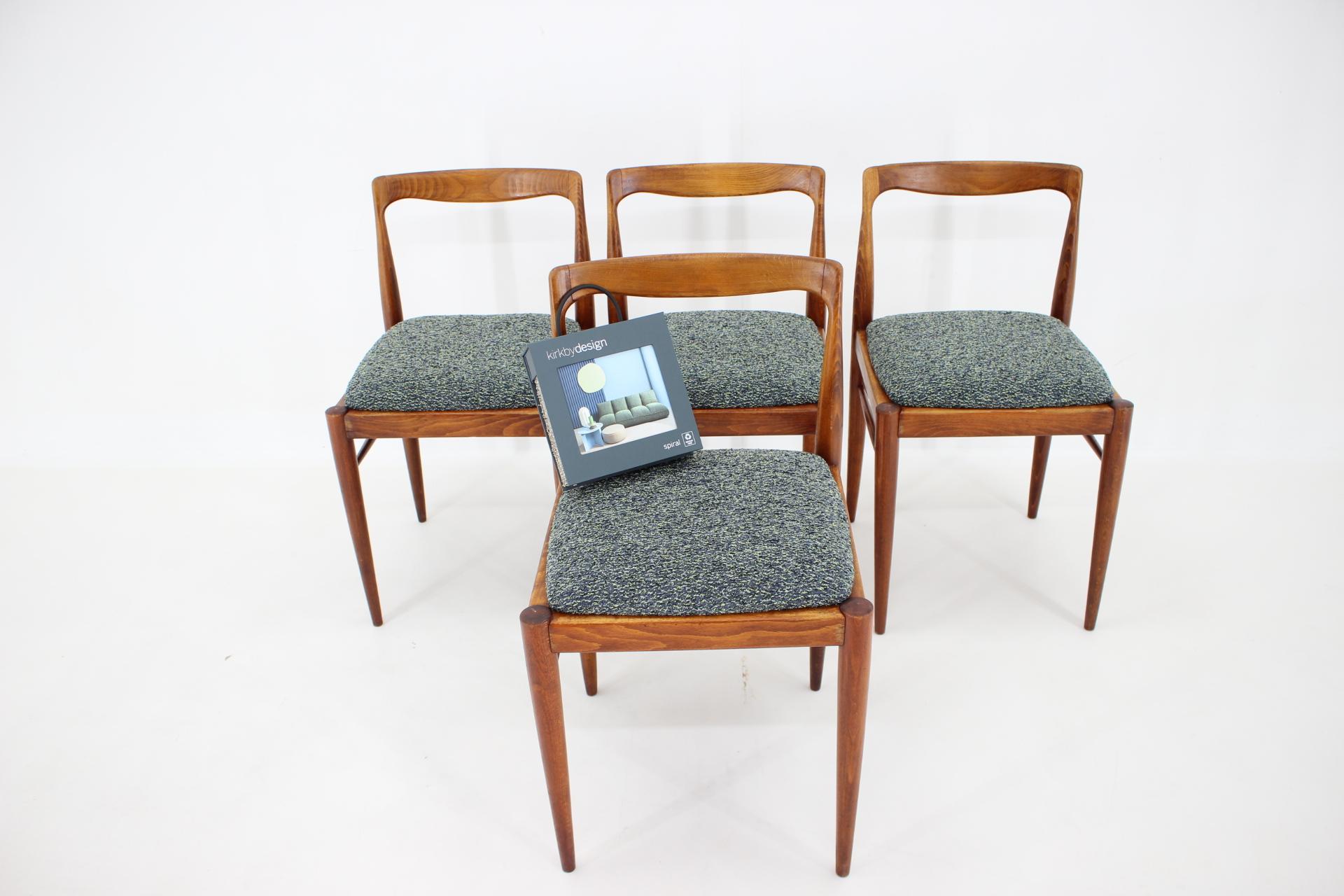 1970s Set of Four Dining Chairs by Drevotvar Jablone, Czechoslovakia For Sale 2