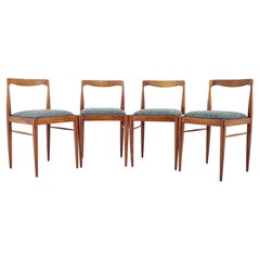 Vintage 1970s Set of Four Dining Chairs by Drevotvar Jablone, Czechoslovakia