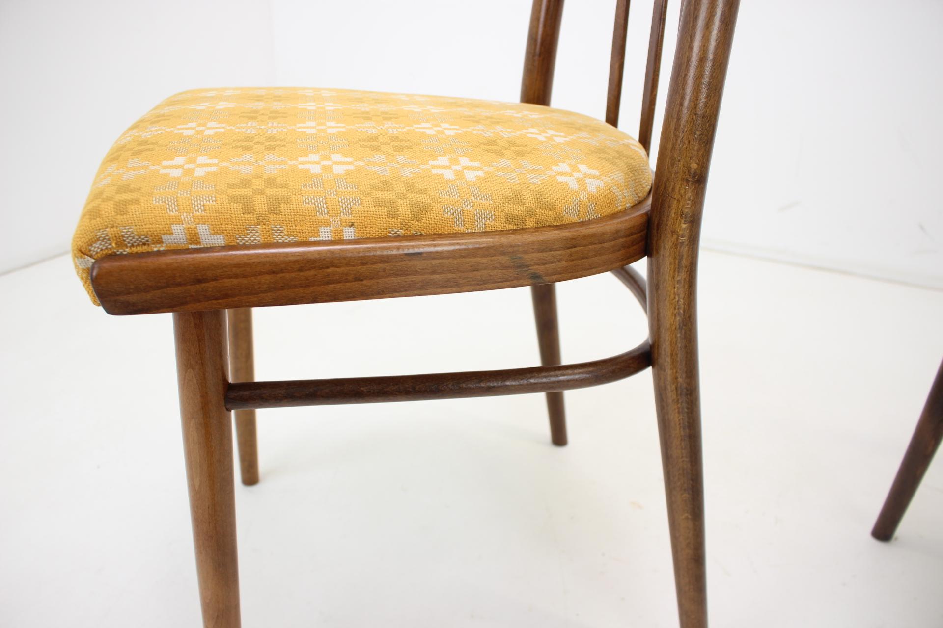 1970s Set of Four Dining Chairs by Jitona, Czechoslovakia For Sale 6