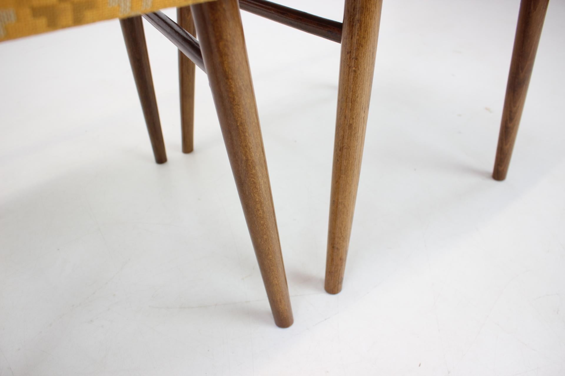 1970s Set of Four Dining Chairs by Jitona, Czechoslovakia For Sale 8