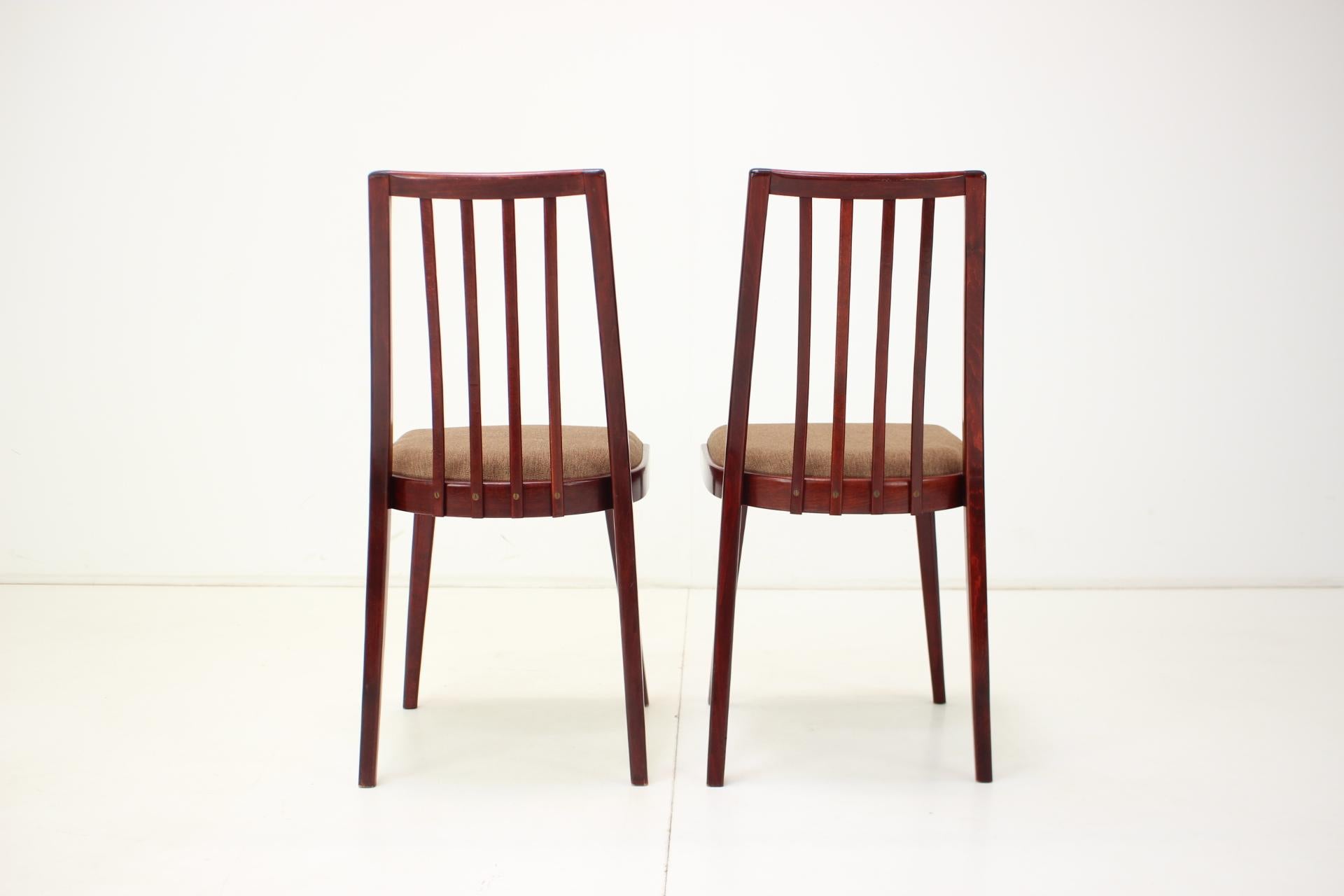 Late 20th Century 1970s Set of Four Dining Chairs by Jitona, Czechoslovakia For Sale