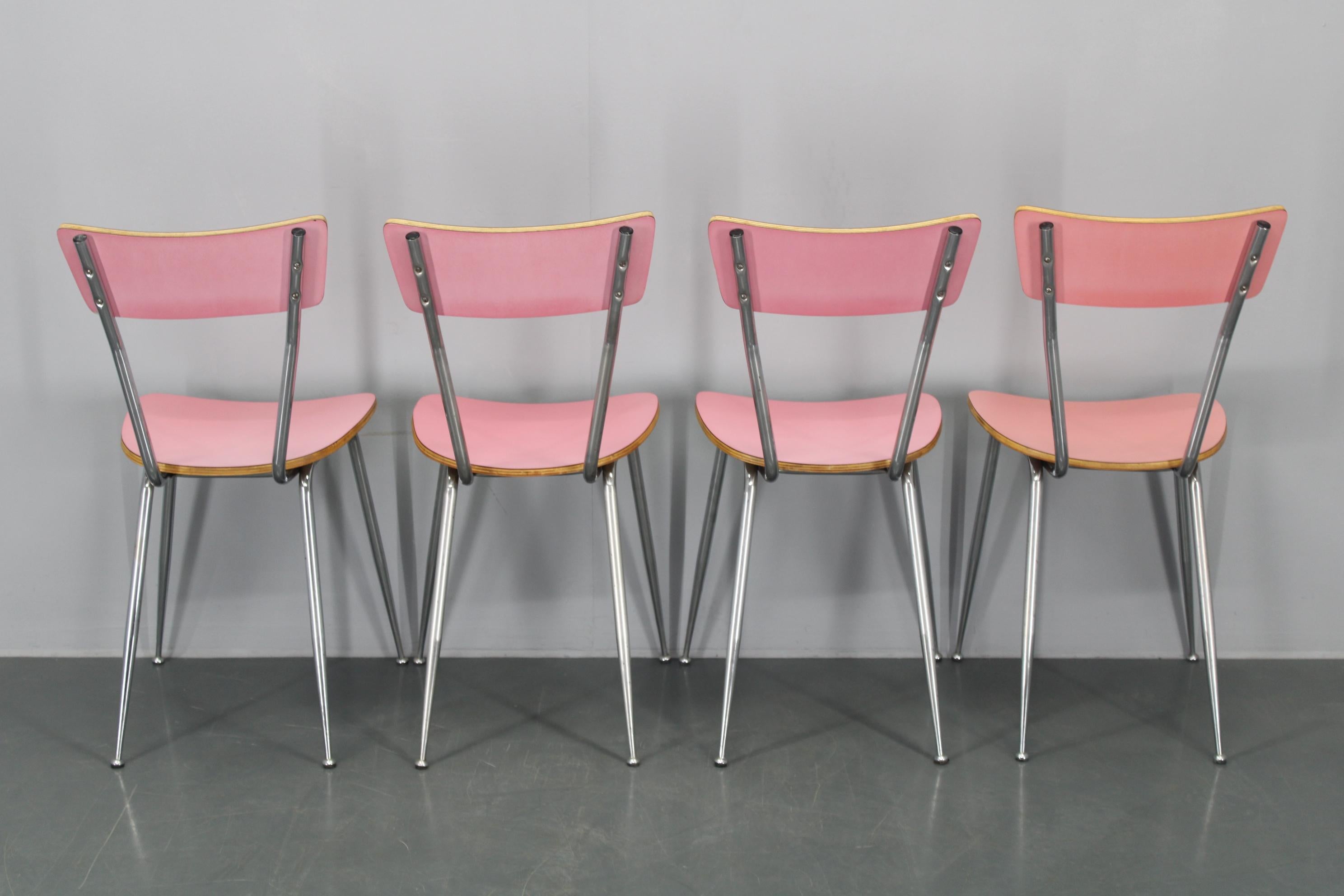 1970s Set of Four Dining Chairs , Italy In Good Condition In Praha, CZ