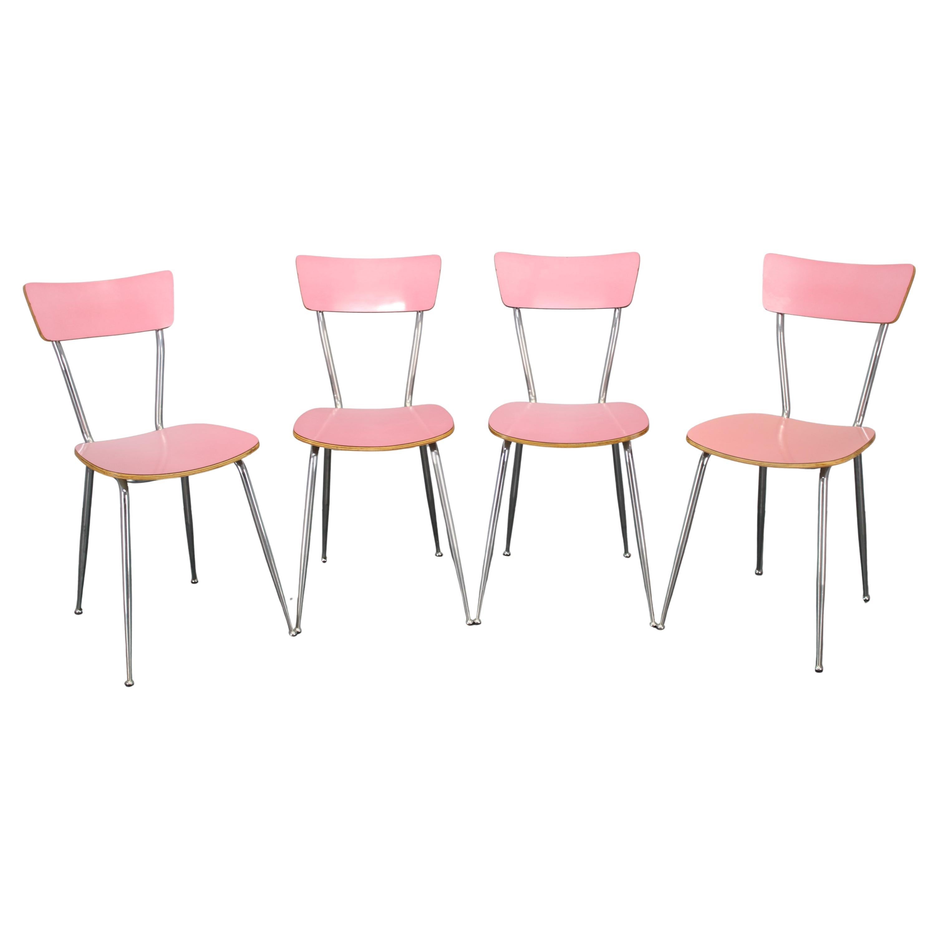 1970s Set of Four Dining Chairs , Italy