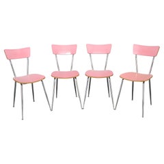 Set di quattro sedie da pranzo anni '70 , Italia
