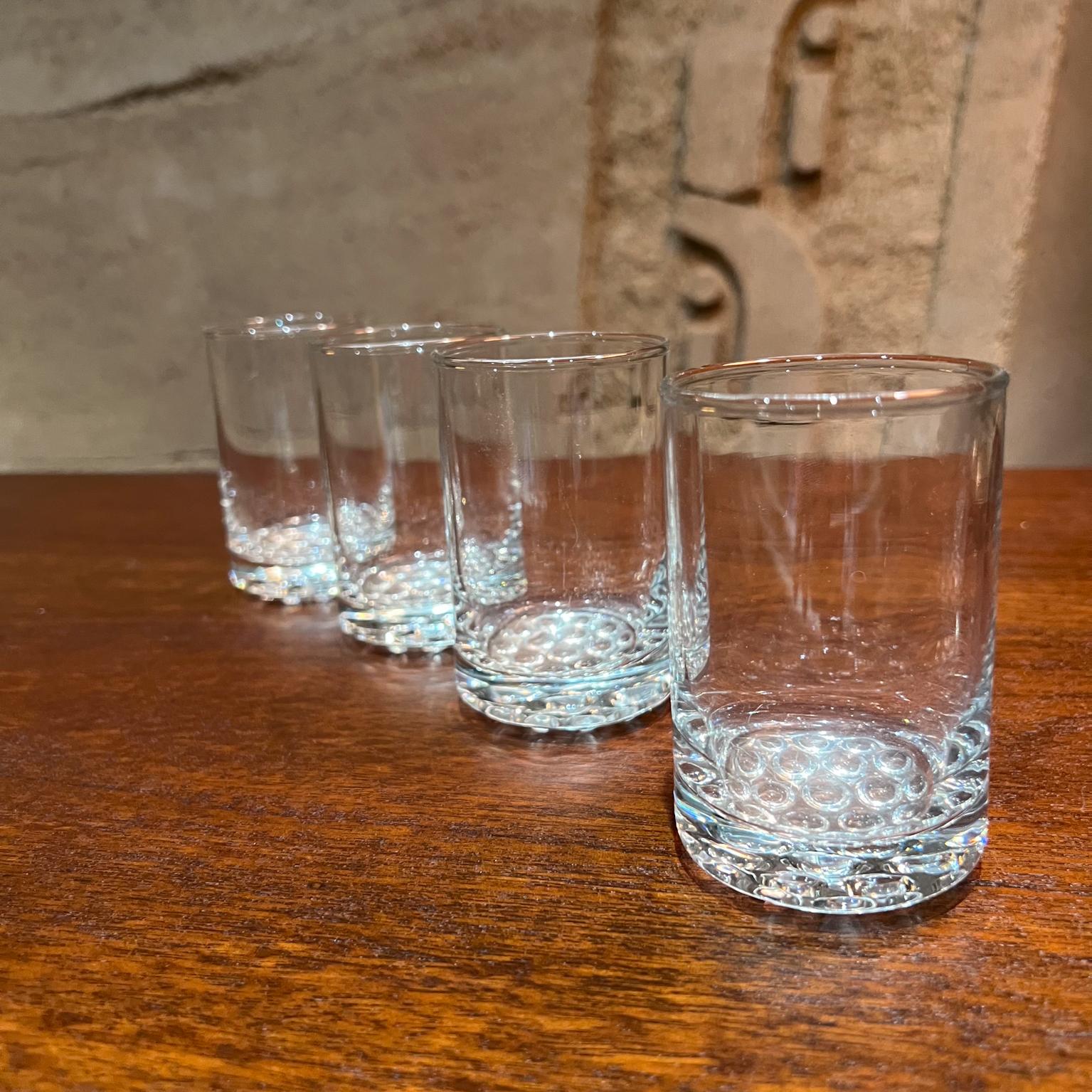 1970s Set of Four Drink Glasses Juice or Whiskey Barware For Sale 5