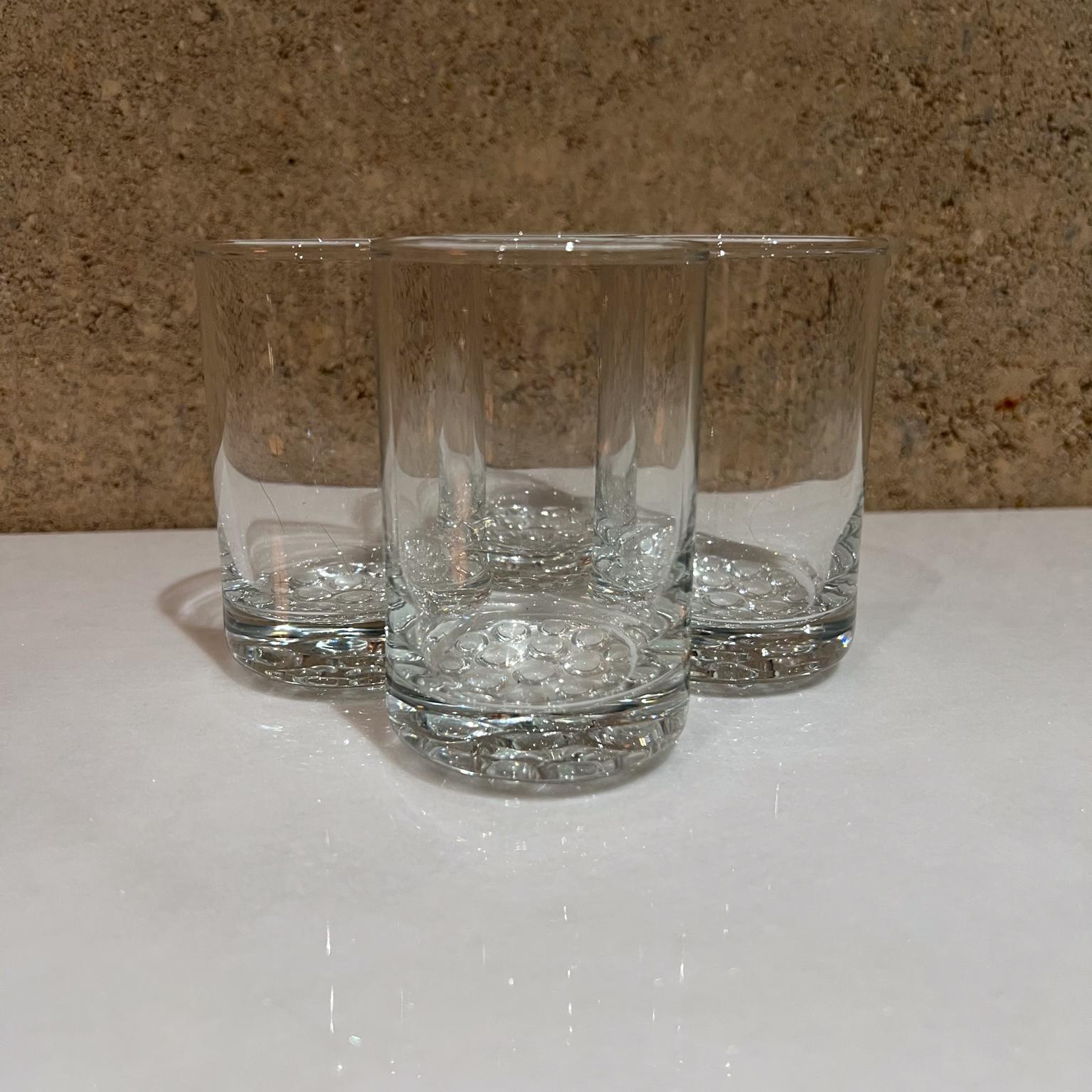 20th Century 1970s Set of Four Drink Glasses Juice or Whiskey Barware For Sale