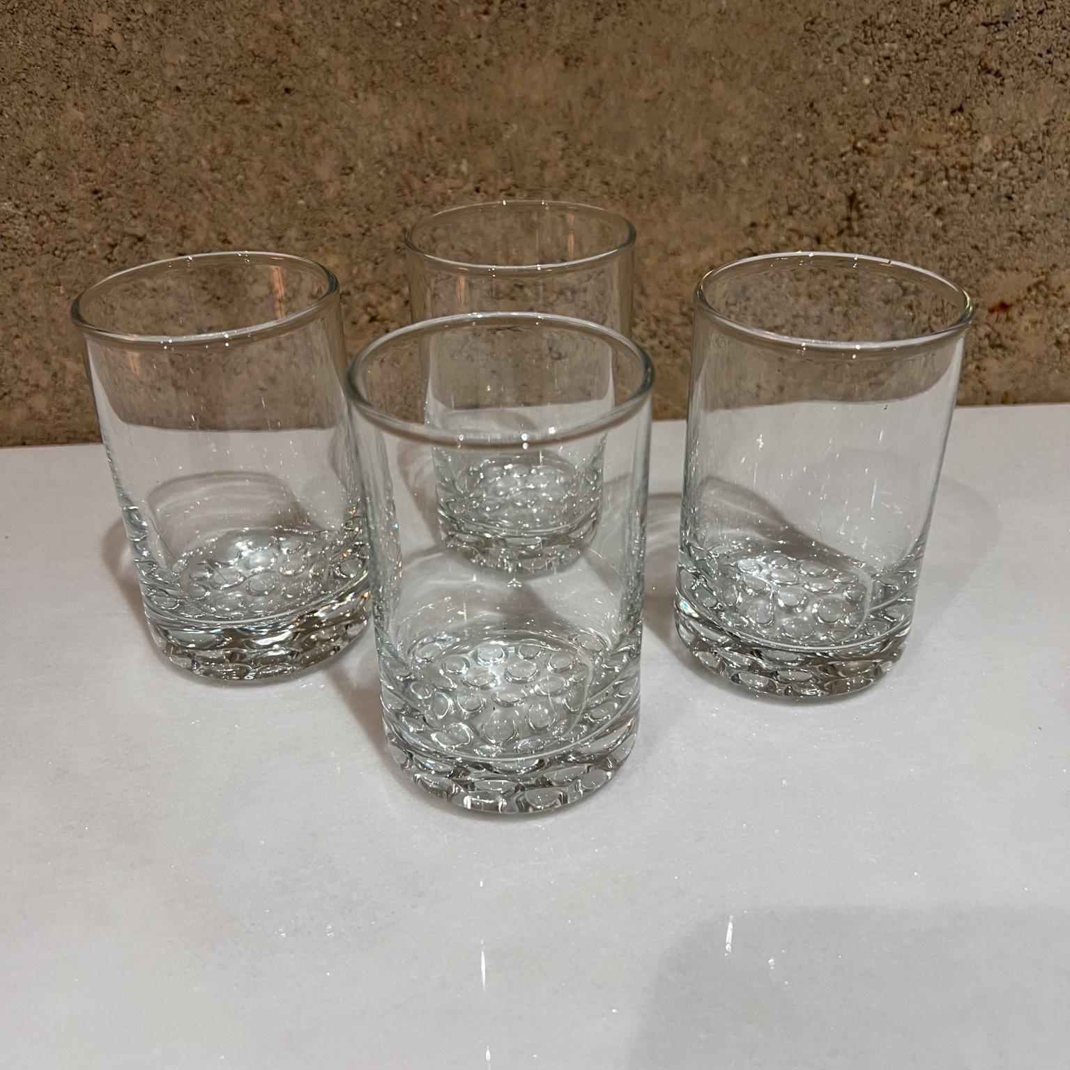 Set aus vier Getränkegläsern, Eis- oder Whiskey-Bargeschirr, 1970er Jahre (Glas) im Angebot