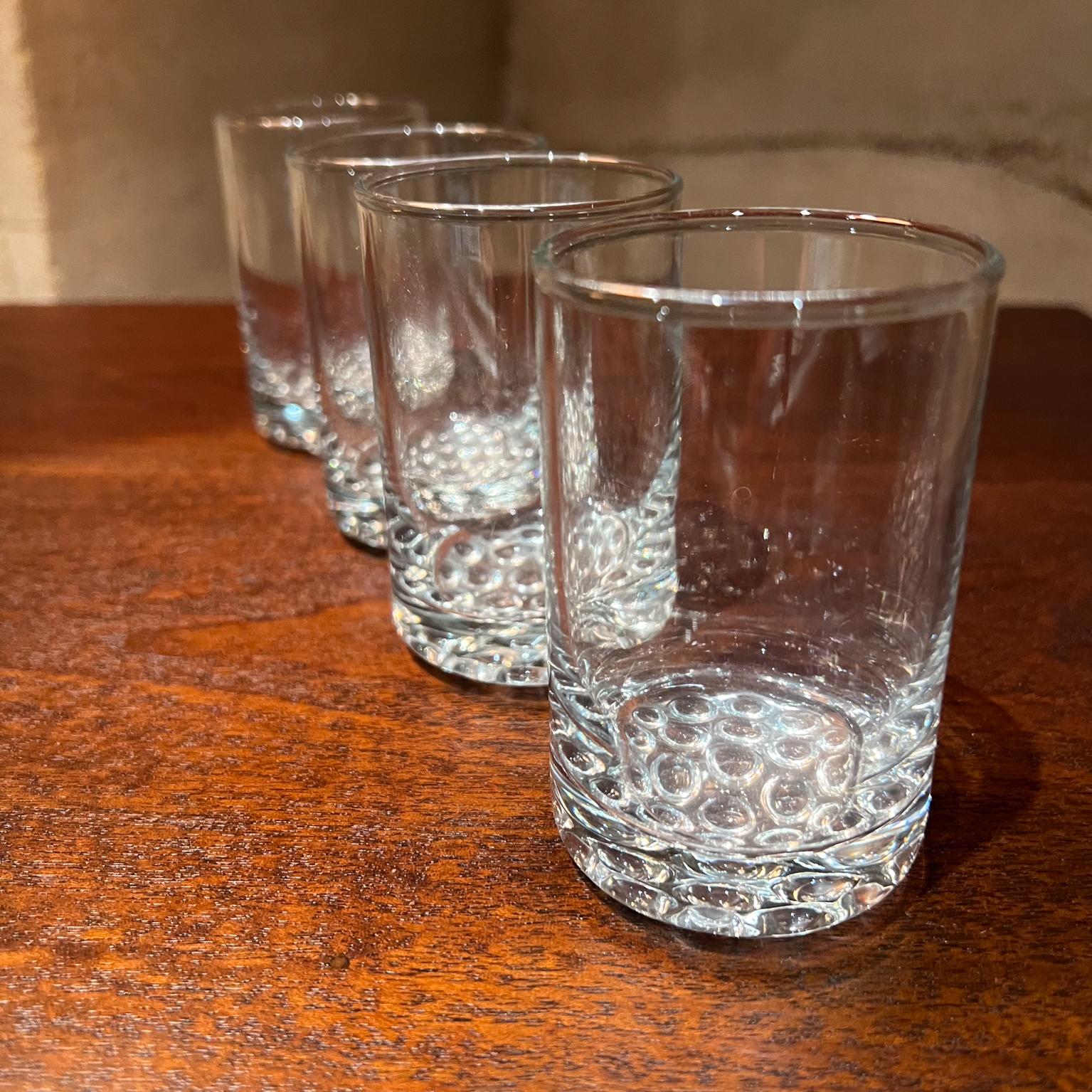 1970s Set of Four Drink Glasses Juice or Whiskey Barware For Sale 4