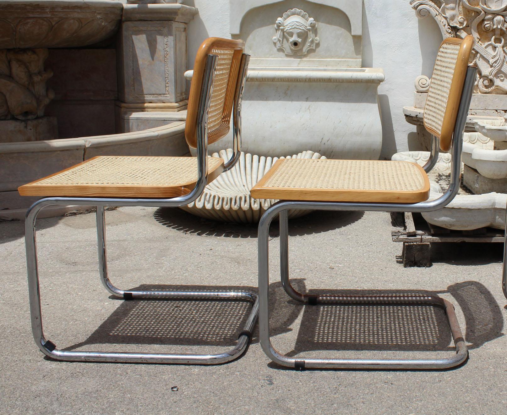 rattan chrome chair