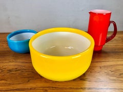 Set di brocche e ciotole in vetro anni '70 di Michael Bang per Holmegaard