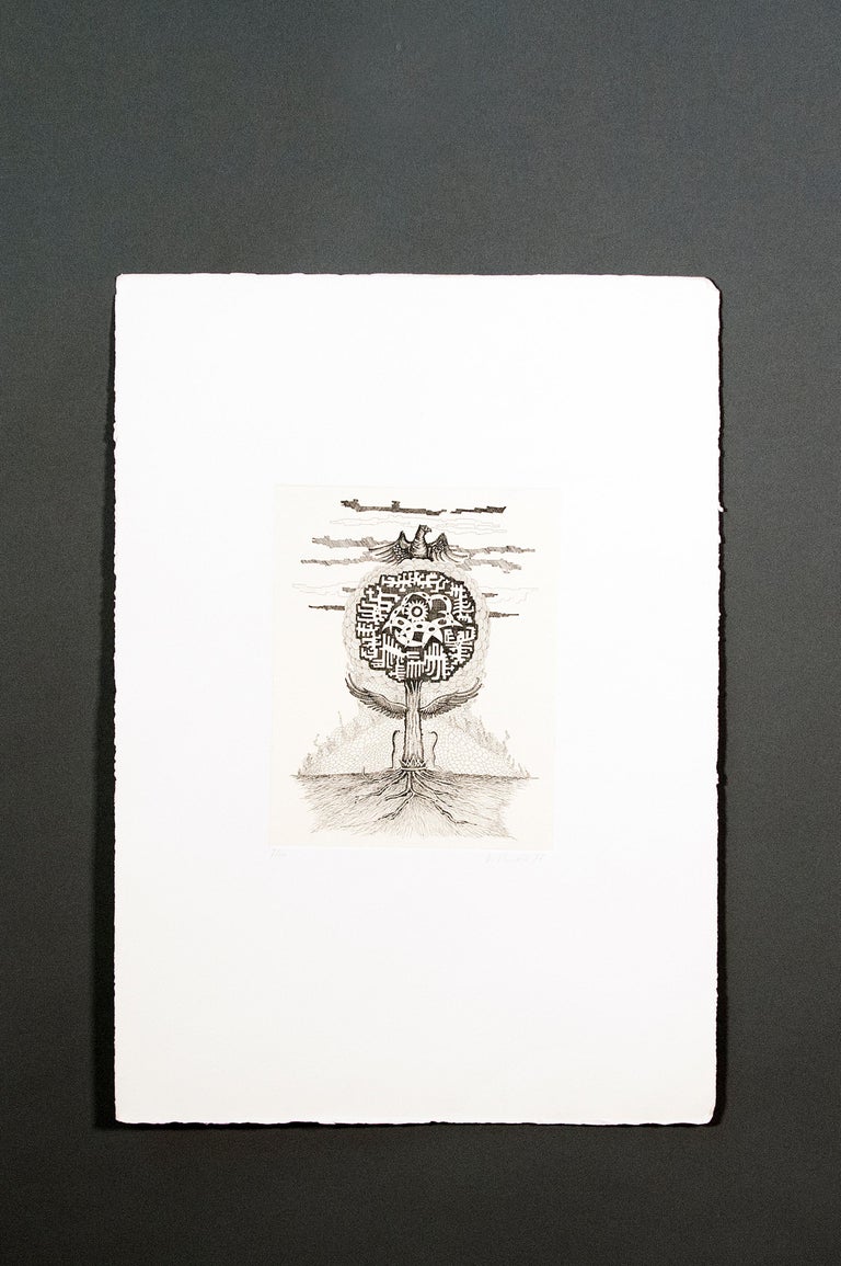 Modern Set of Six Esoteric Numbered Engravings by Alfredo Di Prinzio ...