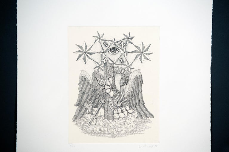 Modern Set of Six Esoteric Numbered Engravings by Alfredo Di Prinzio ...