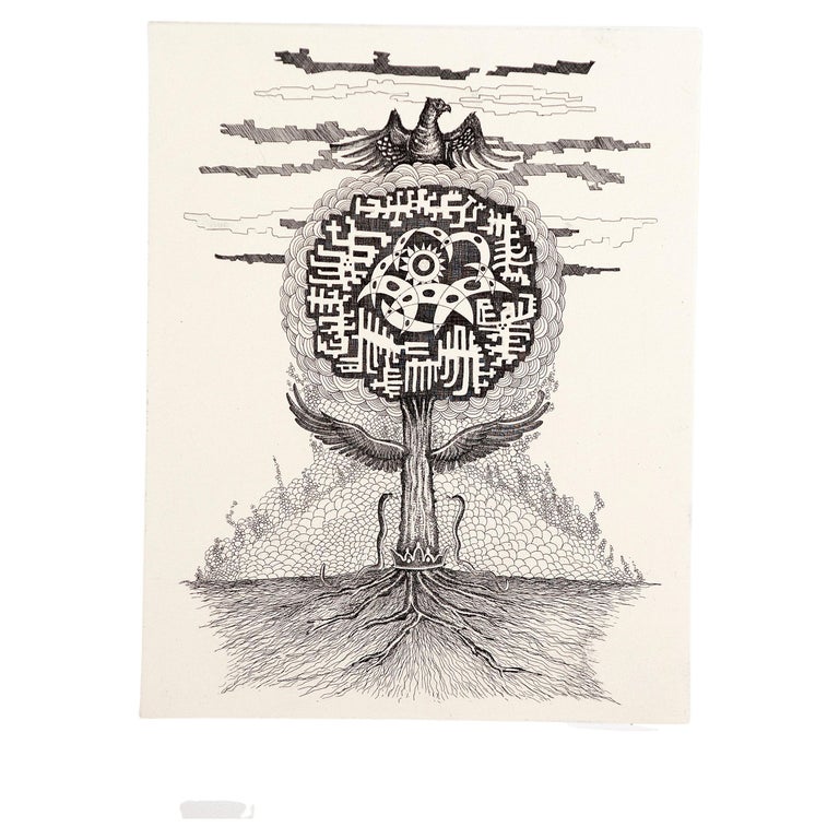 Modern Set of Six Esoteric Numbered Engravings by Alfredo Di Prinzio ...