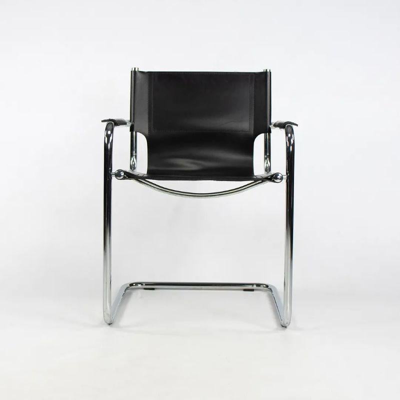 Italian 1970s Set of Six Mart Stam MG5 Leather Dining Chairs by Matteo Grassi of Italy For Sale