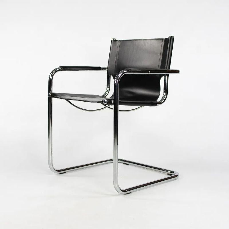 Late 20th Century 1970s Set of Six Mart Stam MG5 Leather Dining Chairs by Matteo Grassi of Italy For Sale