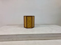 1970s Set of Three Graduated Rattan and Bamboo Planters or Baskets