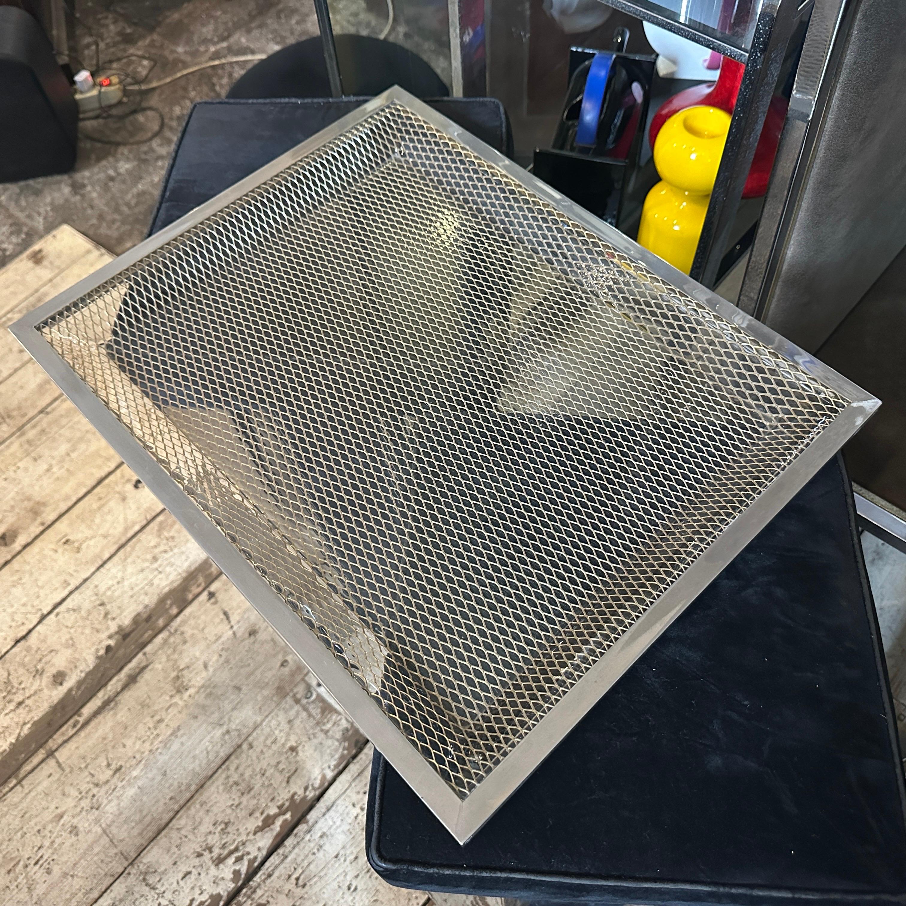 1970s Set of Three Modern Brass and Lucite Trays in the style of Dior Home For Sale 4