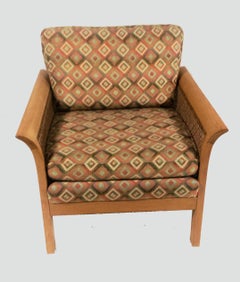 1970s Set of Two Swedish Arne Norell Rotang Lounge Chairs by Norell