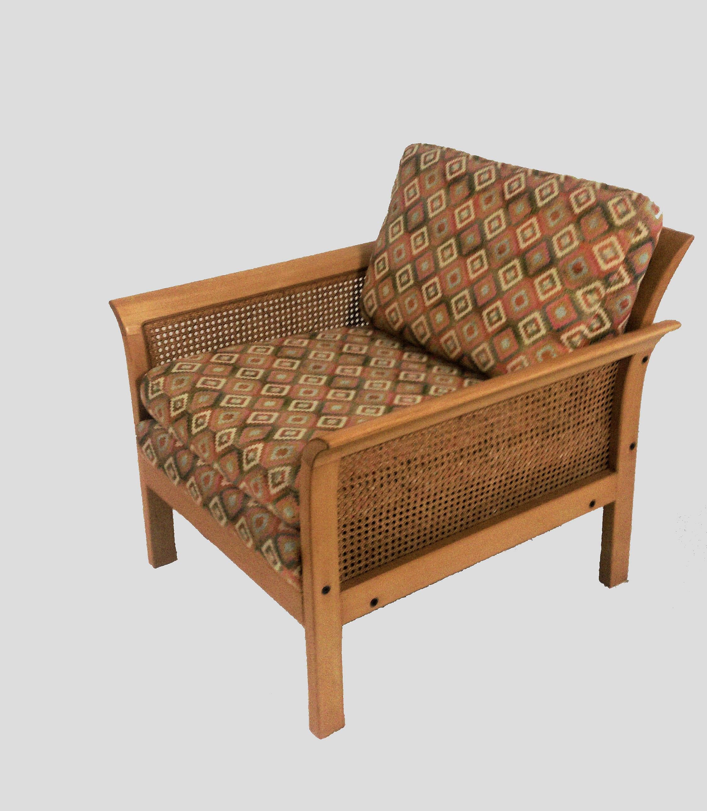 Juego de dos sillones suecos Arne Norell Rotang, años 70, de Norell Sueco en venta