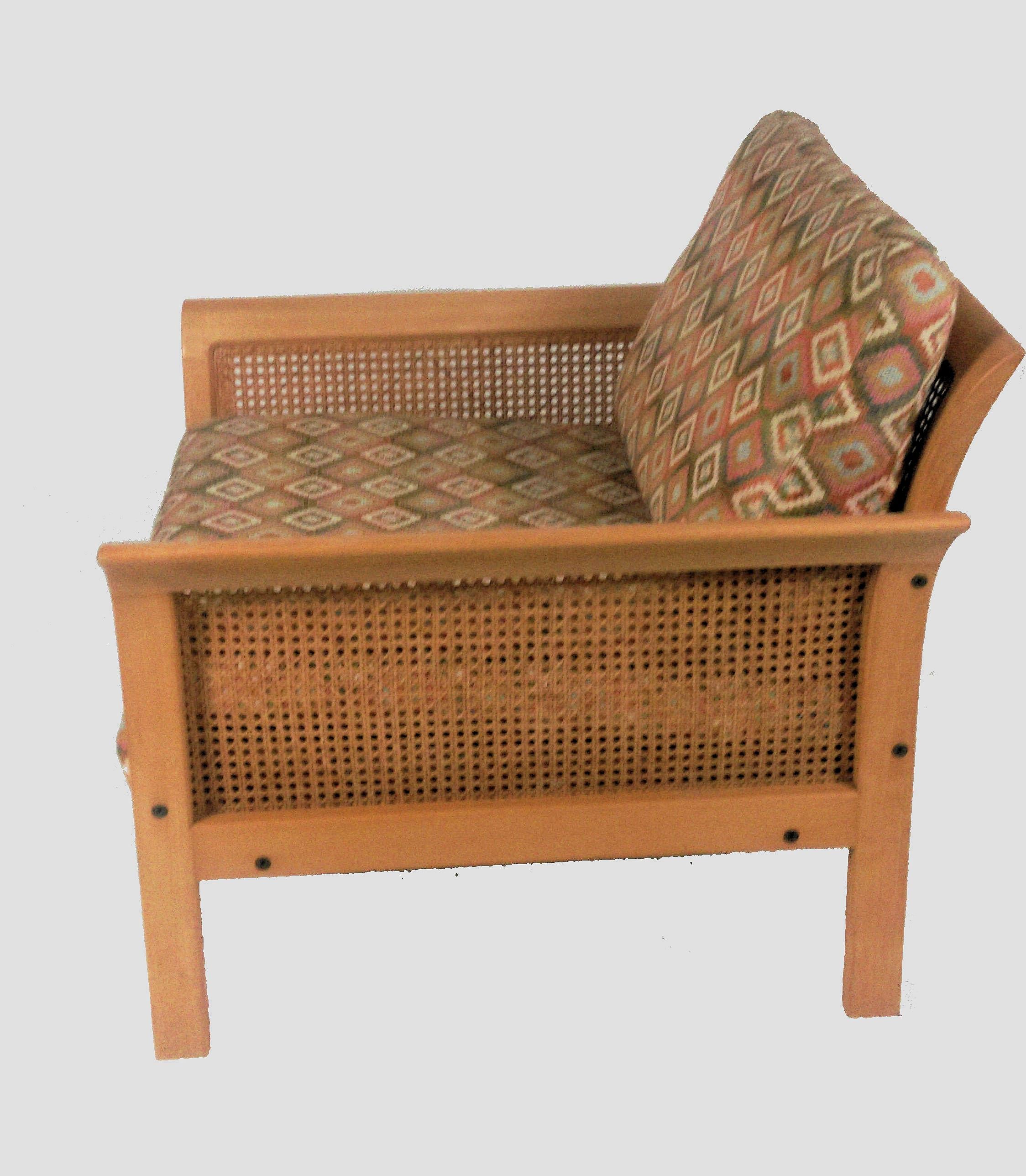 Juego de dos sillones suecos Arne Norell Rotang, años 70, de Norell en Bueno estado para la venta en Knebel, DK