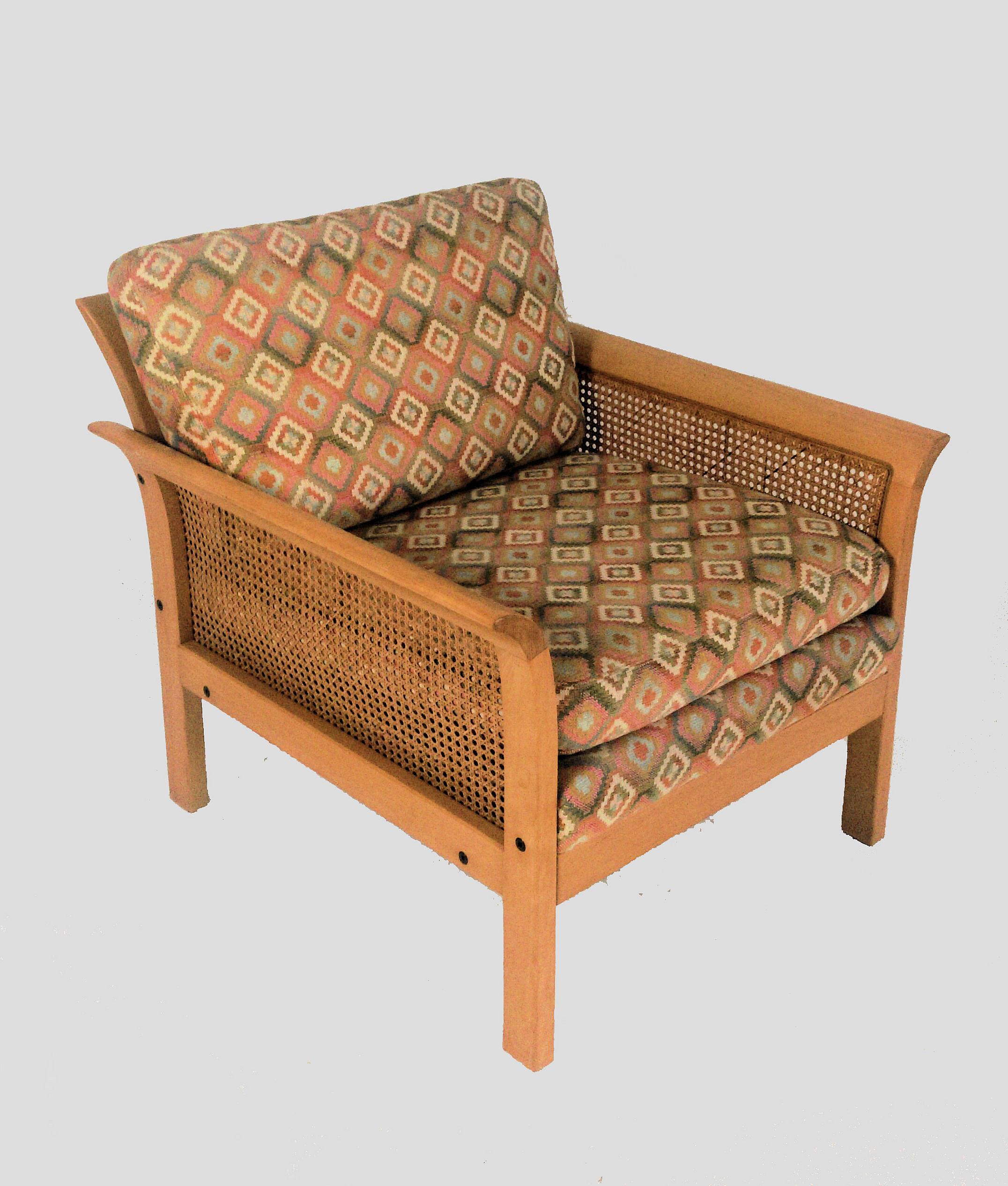 Juego de dos sillones suecos Arne Norell Rotang, años 70, de Norell en venta 2