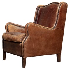 1970er Schafsleder Ohrensessel , Dänemark