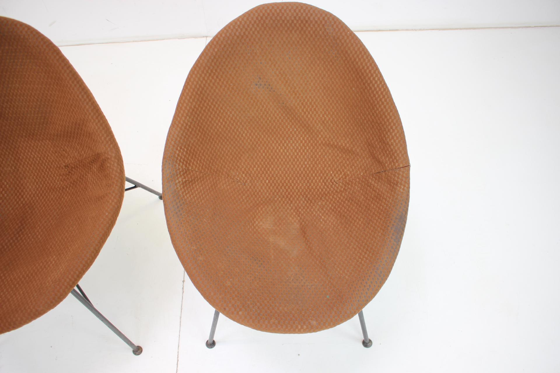 Mid-Century Modern 1970s Shell Chair, Set of 2 For Sale