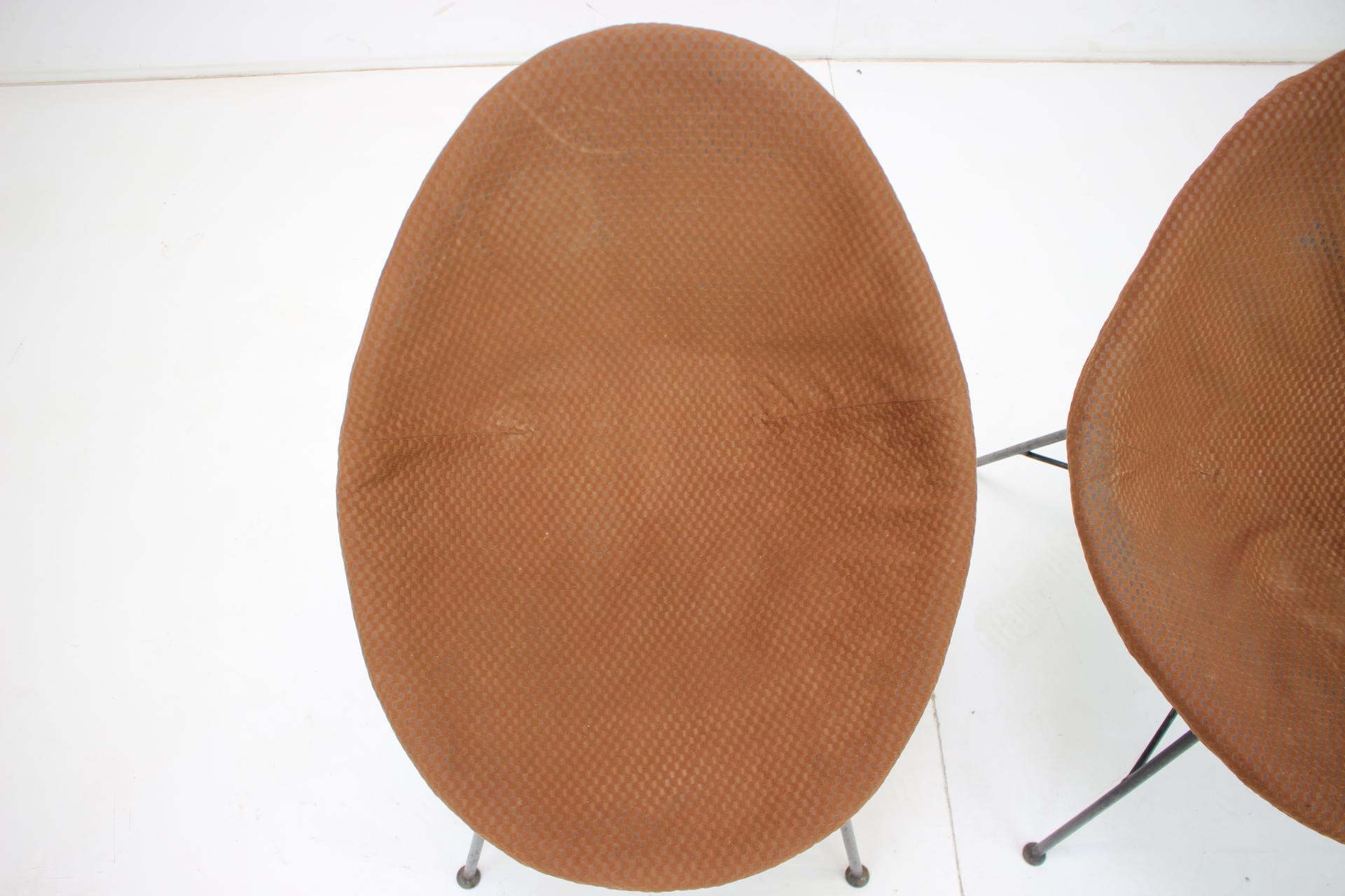 Czech 1970s Shell Chair, Set of 2 For Sale