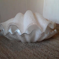 1970s Shell Lamp by Maison Rougier