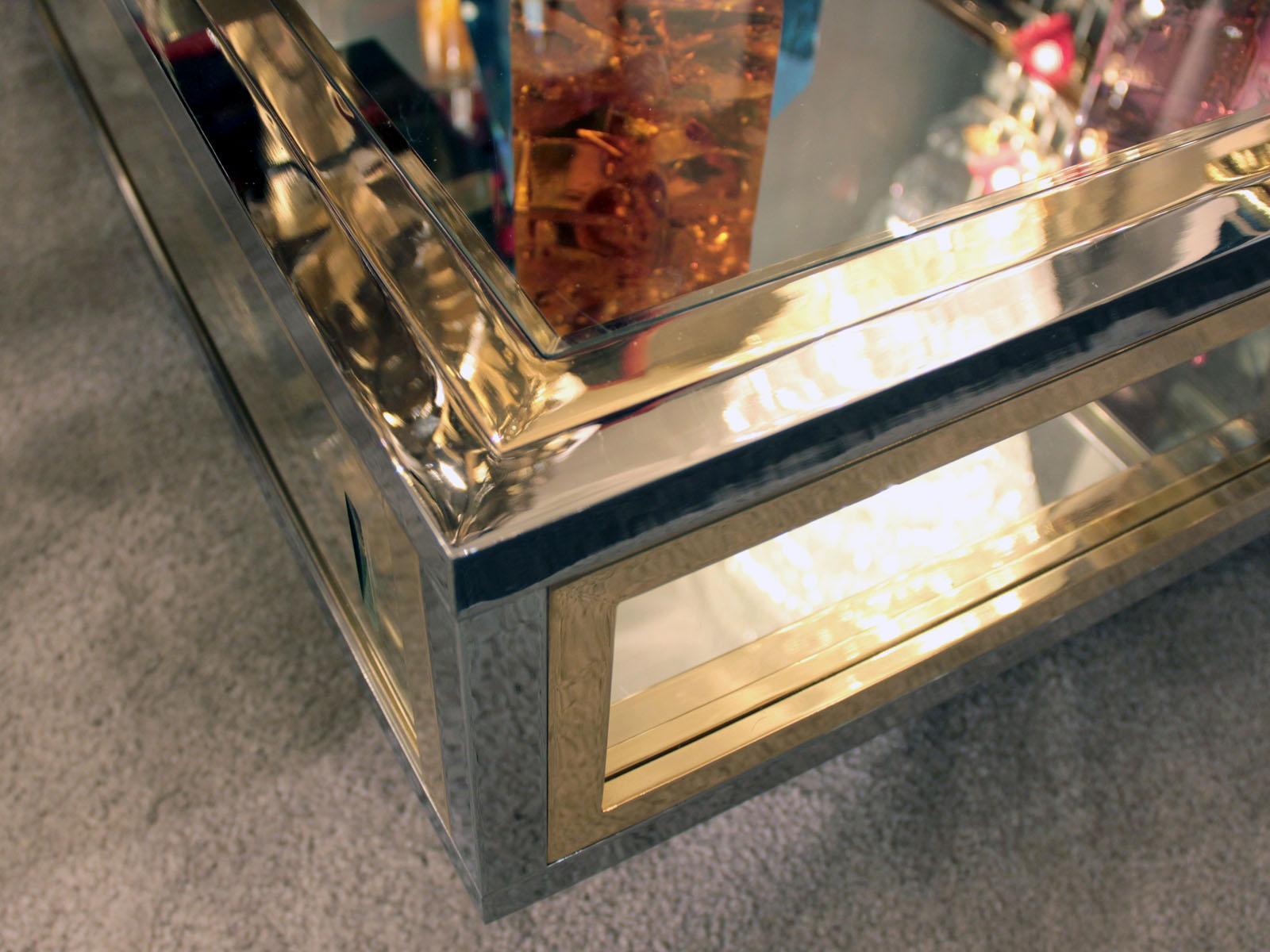 glass showcase coffee table