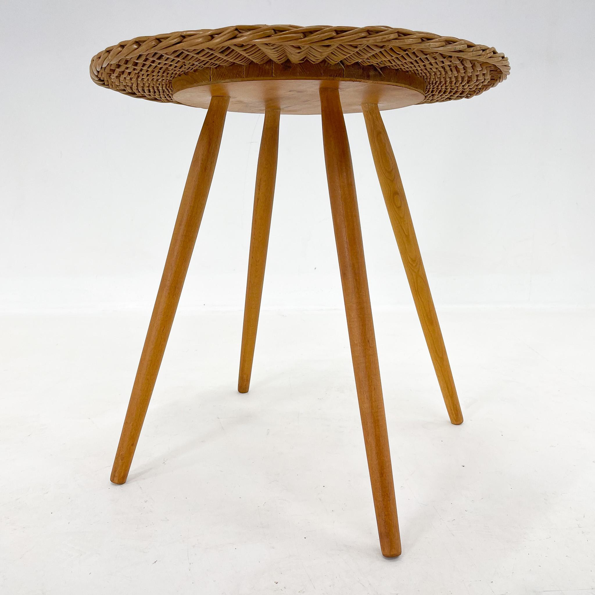 1970's Side Table by Jan Kalous Fo Uluv, Czechoslovakia In Good Condition For Sale In Praha, CZ
