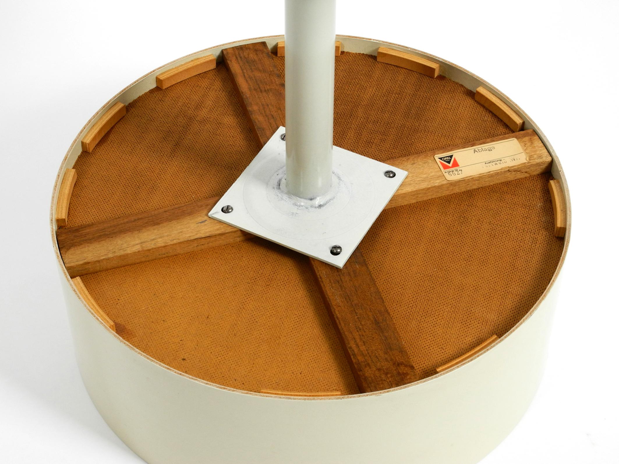 1970s Side Table in Pop Art Space Age Design with Smoked Glass Top by Opal Möbel 2