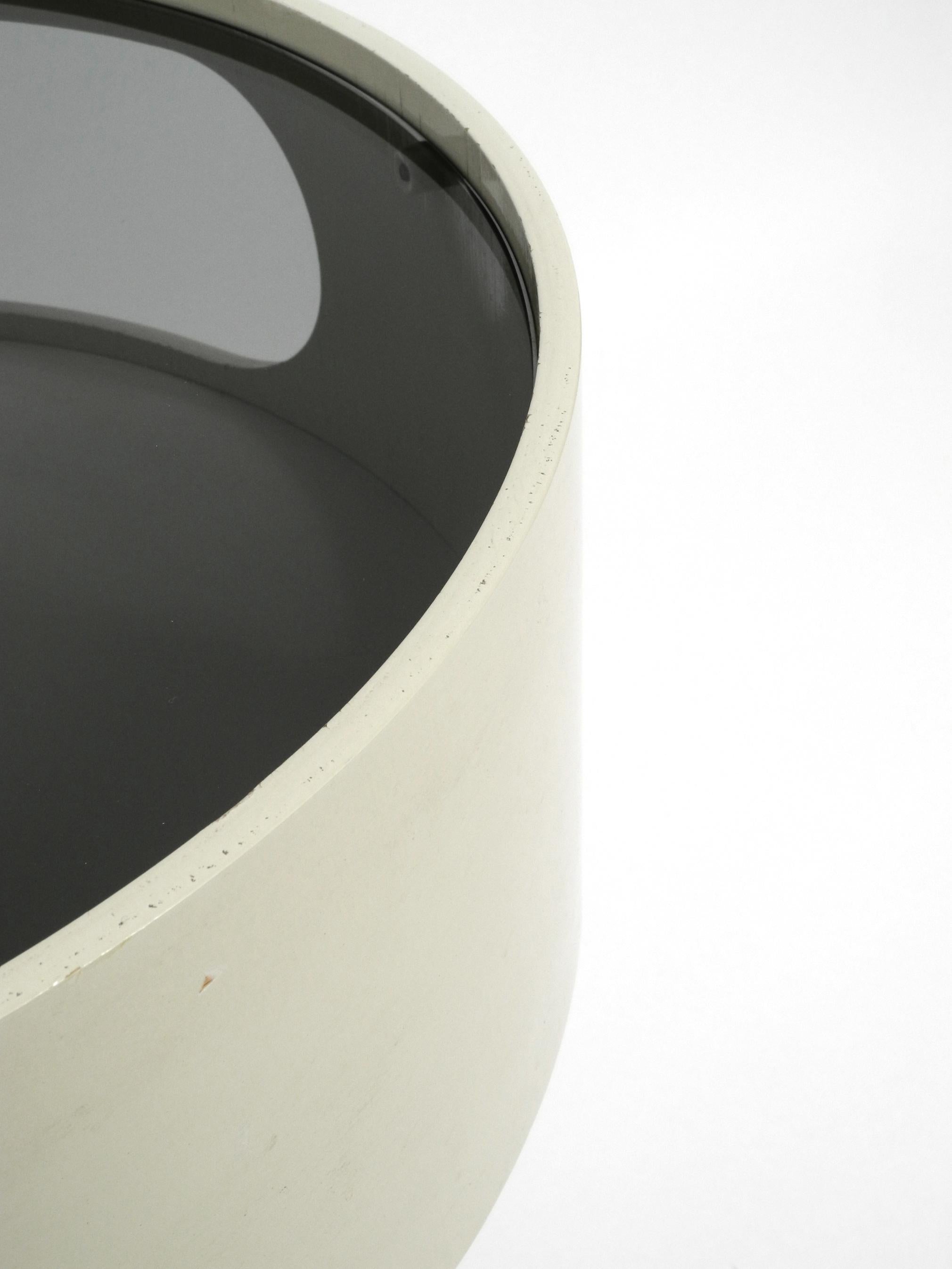 1970s Side Table in Pop Art Space Age Design with Smoked Glass Top by Opal Möbel 3