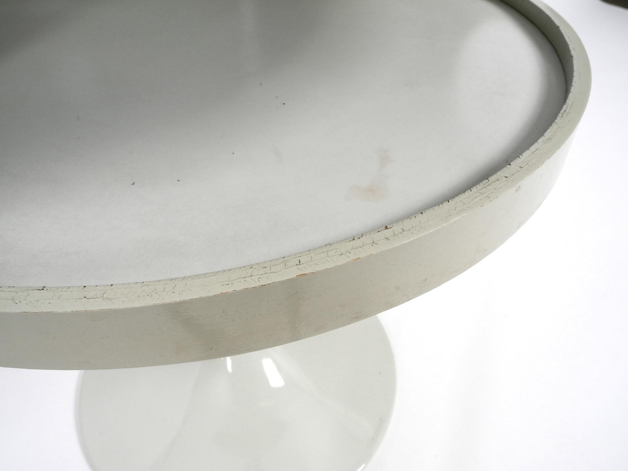 1970s Side Table in Pop Art Space Age Design with Smoked Glass Top by Opal Möbel 9